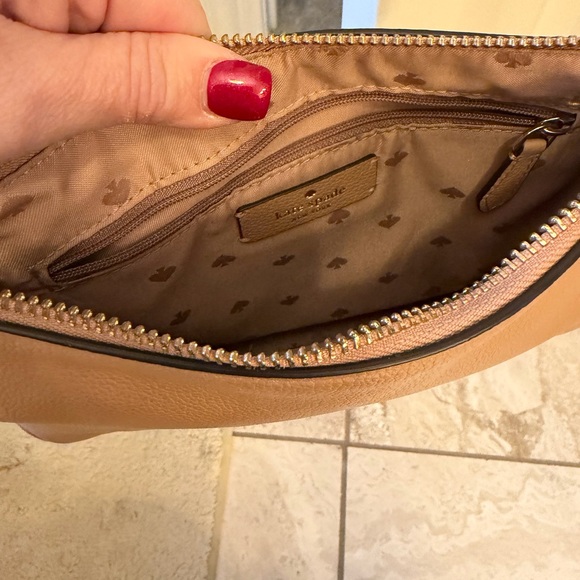 kate spade Handbags - Kate Spade Beige Leather Clutch